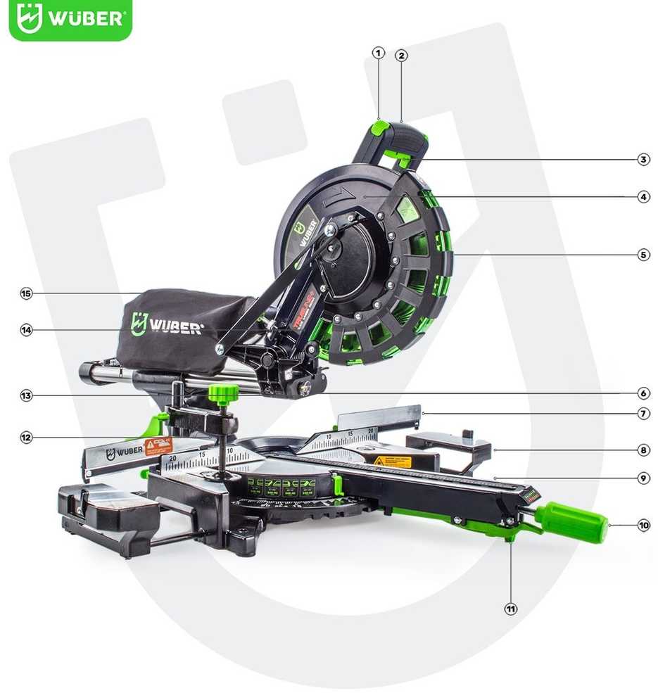 Skersinio pjovimo pjūklas Wuber W33741, 2000 W, 255mm