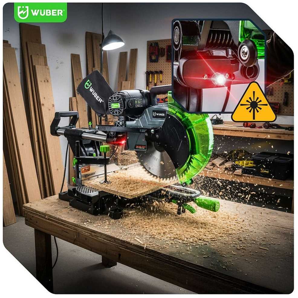 Skersinio pjovimo pjūklas Wuber W33742, 2000 W, 305 mm