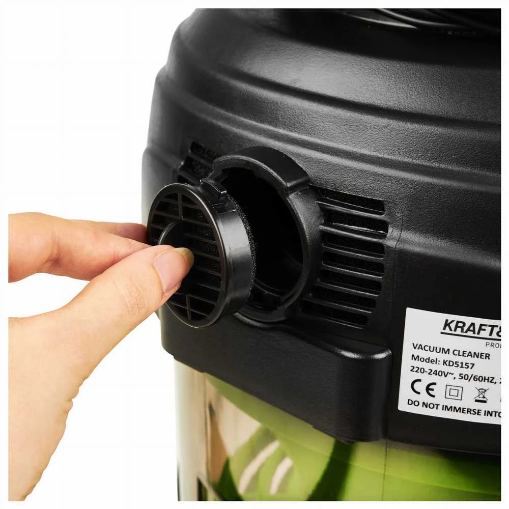 Šlapio/sauso valymo dulkių siurblys su vandens filtru Kraft & Dele KD5157