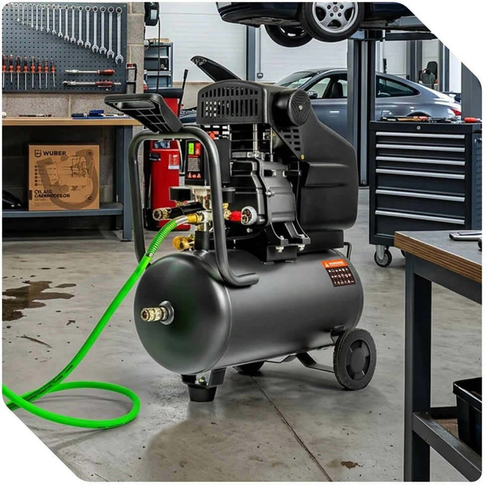 Tepalinis oro kompresorius Wuber W54001, 24 l, 1100 W, 90 l/min, 8 bar