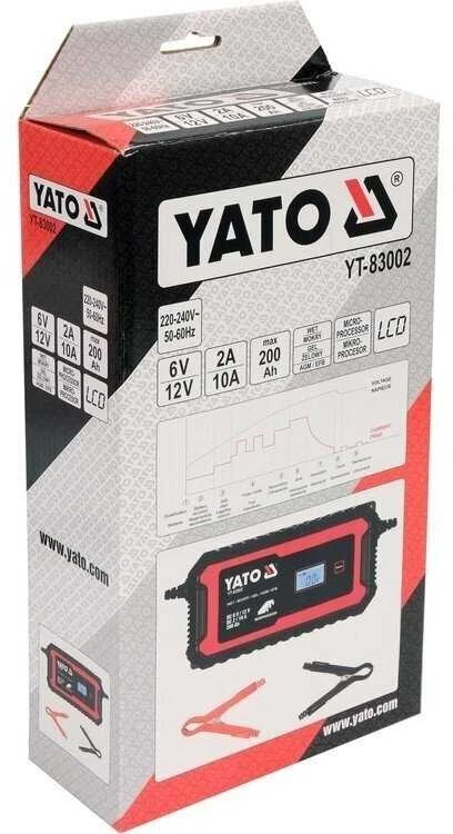 Yato Įkroviklis akumuliatoriui elektroninis 6/12V 2/10A 200Ah