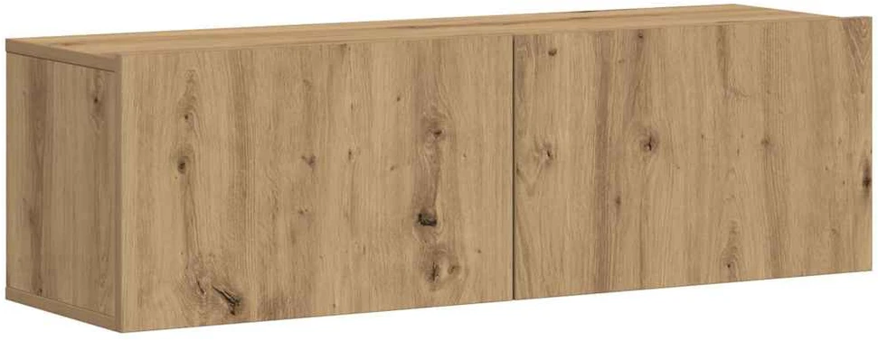 TV staliukas 3 dalių sieninis televizoriaus spintelės komplektas Artisan Oak