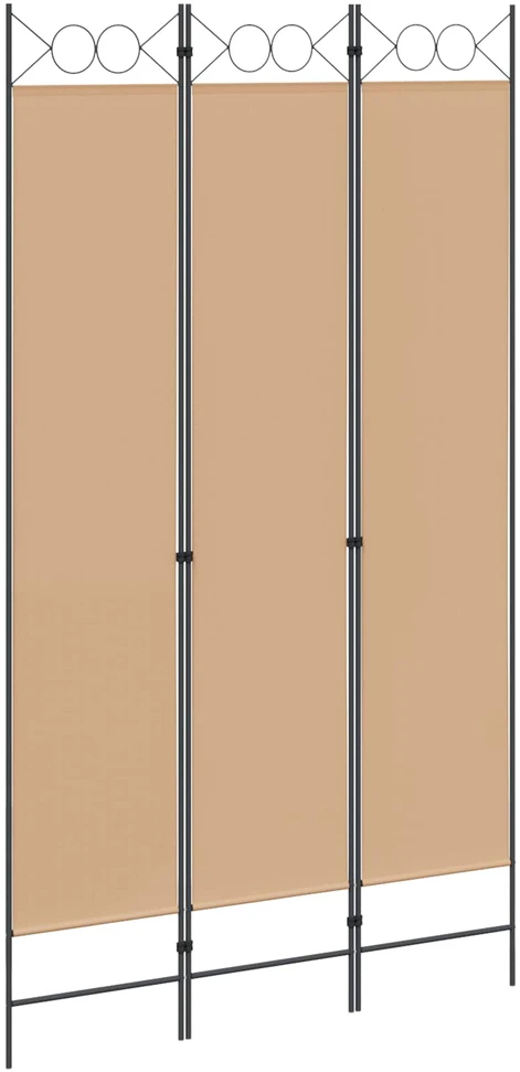 3-panelis kambario skirstytuvas Smėlio 120 x 220 cm Audinys