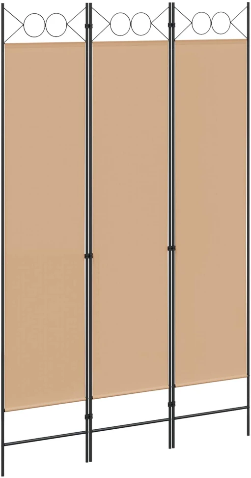 3-panelis kambario skirstytuvas Smėlio 120 x 200 cm Audinys
