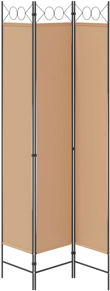 3-panelis kambario skirstytuvas Smėlio 120 x 220 cm Audinys