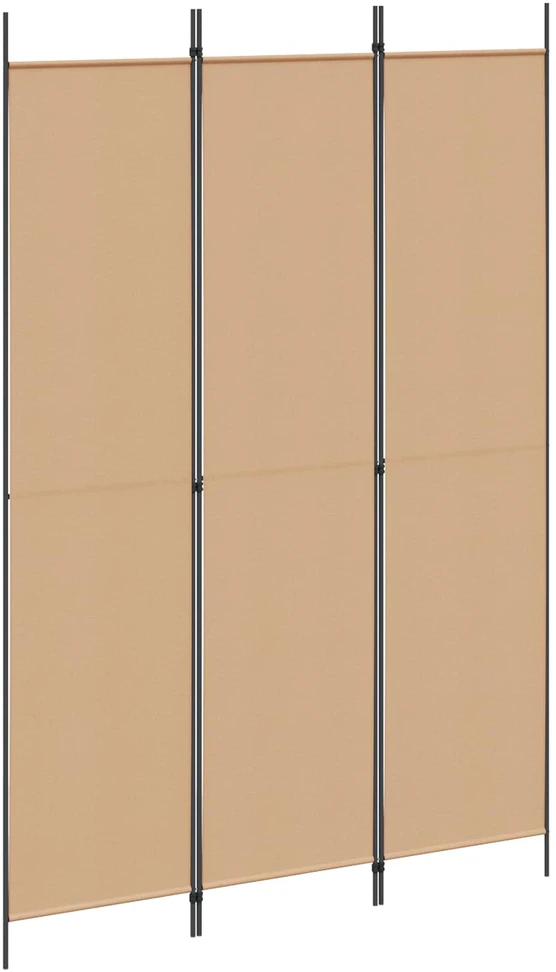 3-panelis kambario skirstytuvas Smėlio 150 x 220 cm Audinys