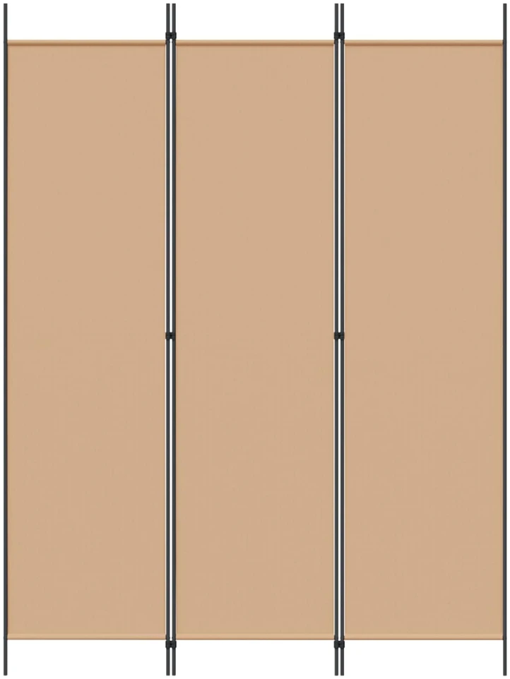 3-panelis kambario skirstytuvas Smėlio 150 x 200 cm Audinys