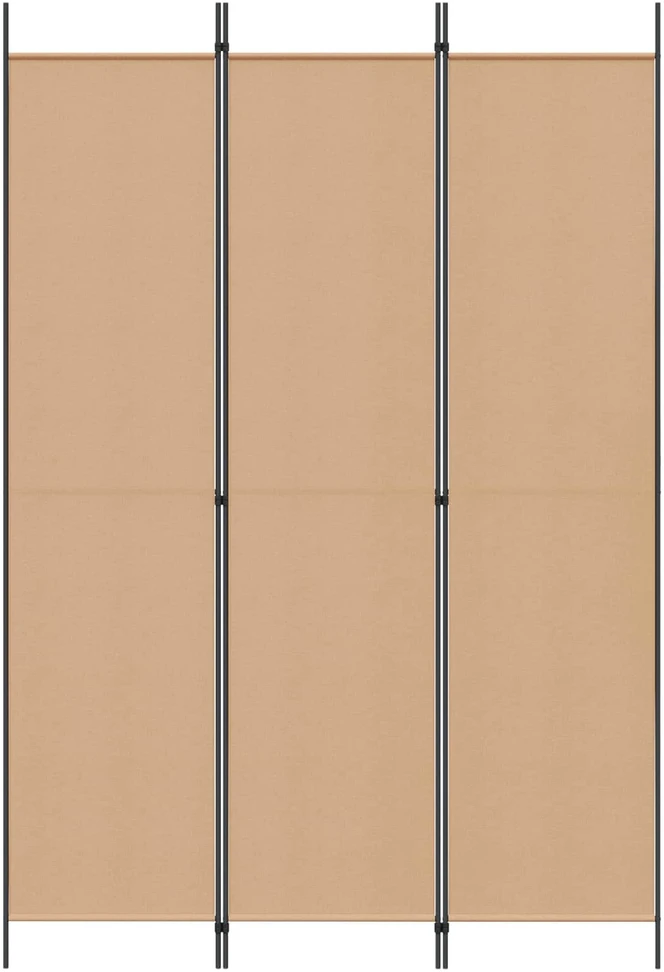 3-panelis kambario skirstytuvas Smėlio 150 x 220 cm Audinys