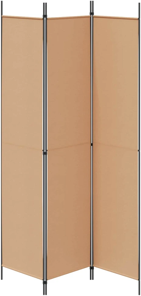 3-panelis kambario skirstytuvas Smėlio 150 x 220 cm Audinys