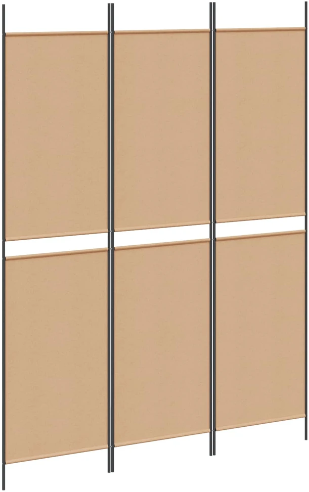 3-panelis kambario skirstytuvas Smėlio 150 x 200 cm Audinys