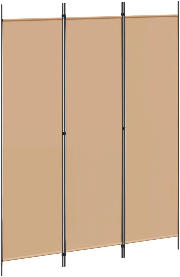 3-panelis kambario skirstytuvas Smėlio 150 x 200 cm Audinys