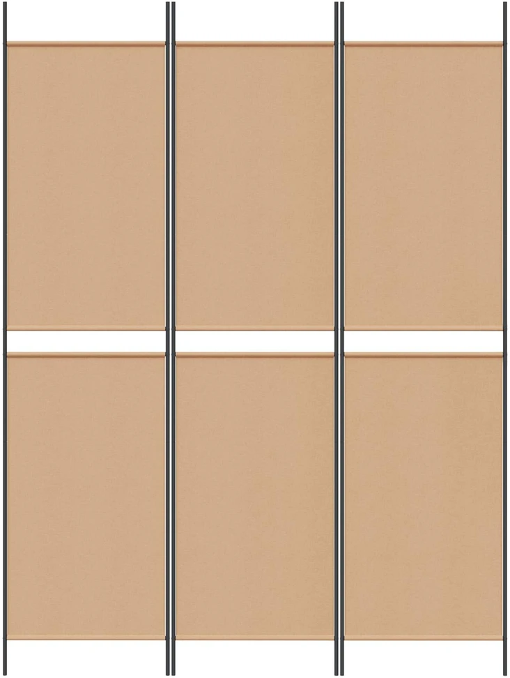 3-panelis kambario skirstytuvas Smėlio 150 x 200 cm Audinys