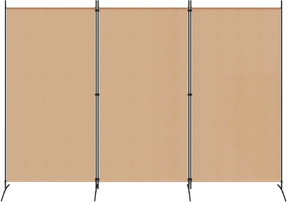 3-panelis kambario skirstytuvas Smėlio 260 x 180 cm Audinys