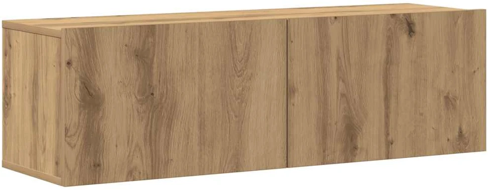 TV staliukas 4 dalių sieninis televizoriaus spintelės komplektas Artisan Oak