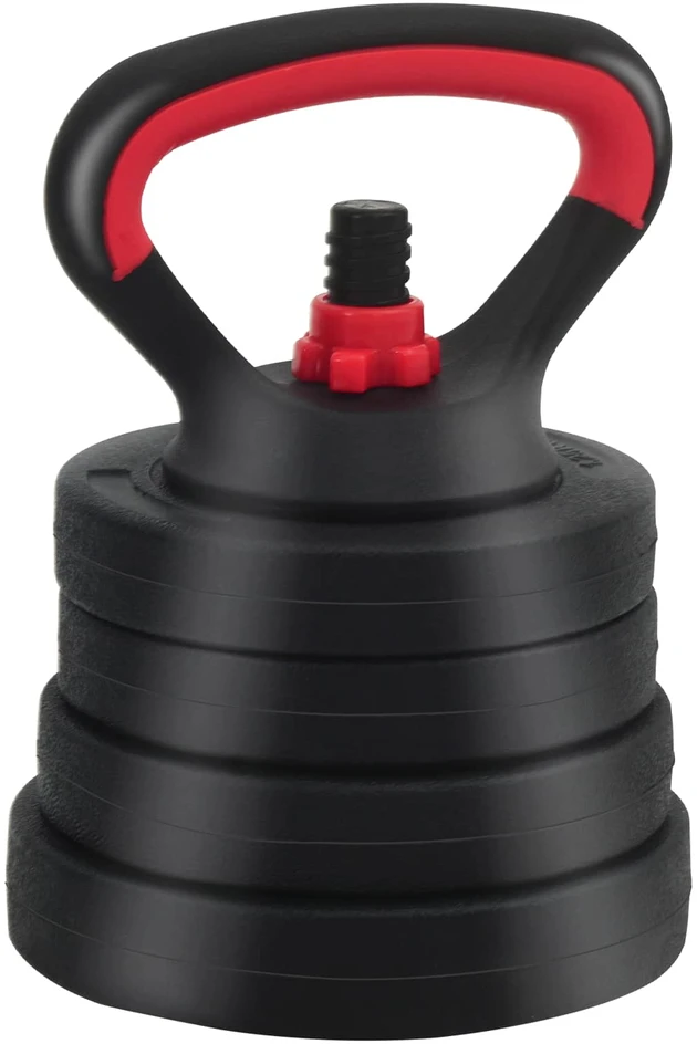 4-in-1 svorių rinkinys: hantelis, štanga, kestutis 20 kg