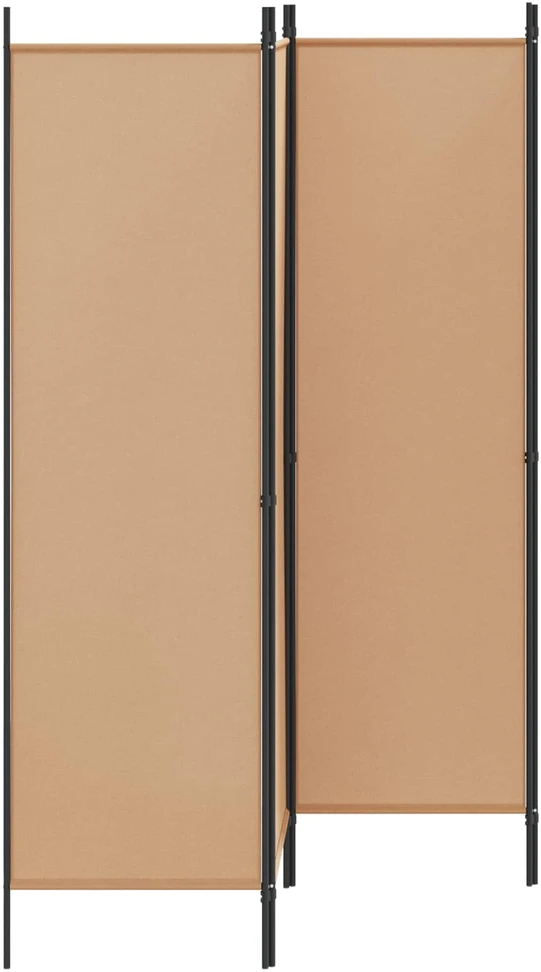 4-skydelis kambario skirstytuvas Smėlio 200 x 180 cm Audinys