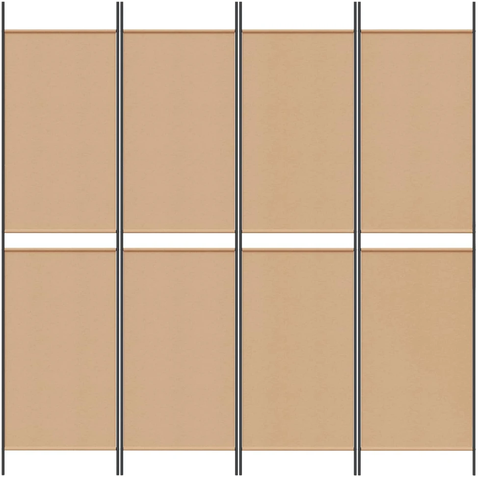 4-skydelis kambario skirstytuvas Smėlio 200 x 200 cm Audinys