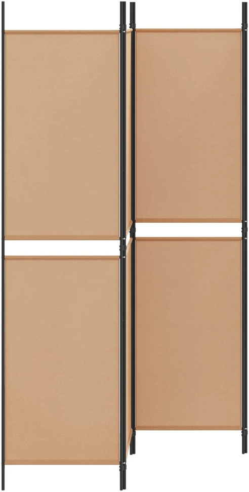 4-skydelis kambario skirstytuvas Smėlio 200 x 200 cm Audinys