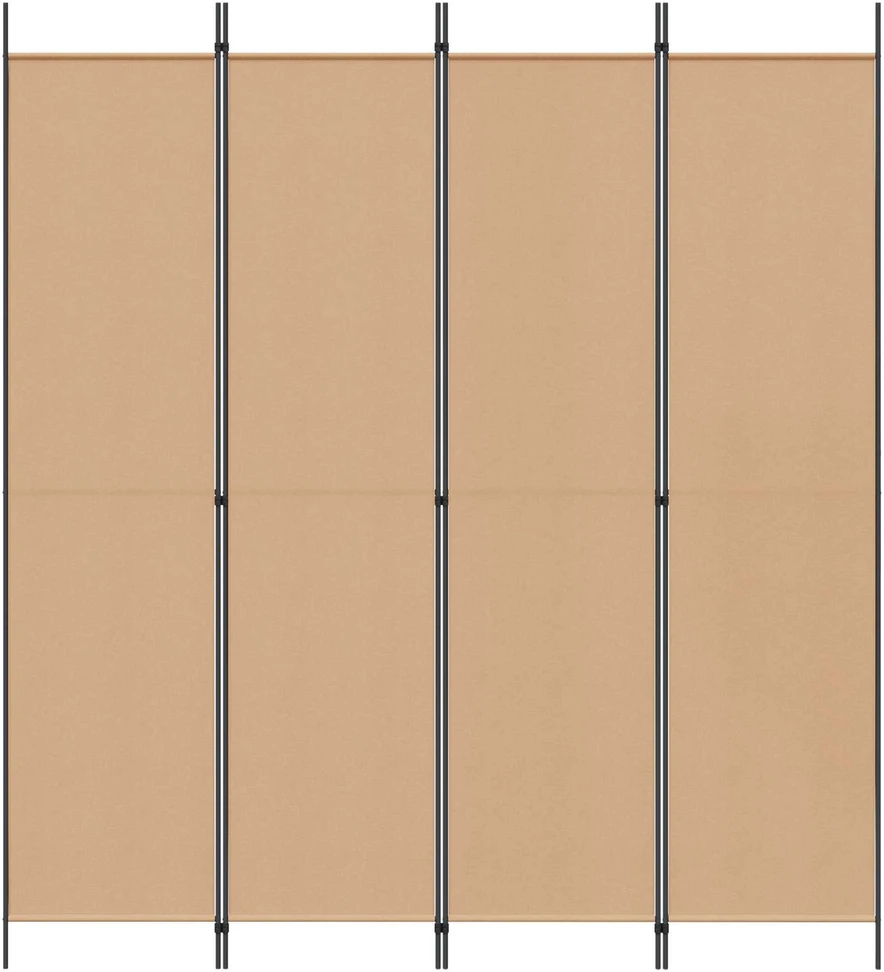 4-skydelis kambario skirstytuvas Smėlio 200 x 220 cm Audinys