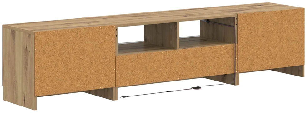 TV staliukas 5 dalių LED televizoriaus stovas UTRECHT 3 vnt. Artisano ąžuolo