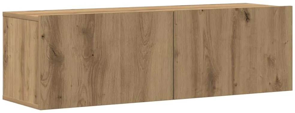 TV staliukas 5 dalių sieninis televizoriaus spintelės komplektas Artisan Oak