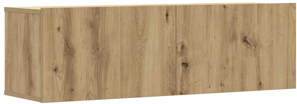 TV staliukas 5 dalių sieninis televizoriaus spintelės komplektas Artisan Oak