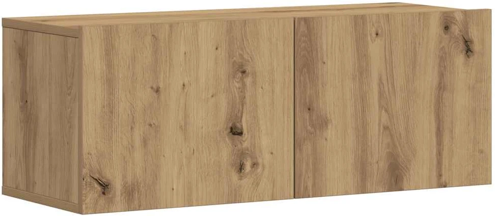 TV staliukas 5 dalių sieninis televizoriaus spintelės komplektas Artisan Oak