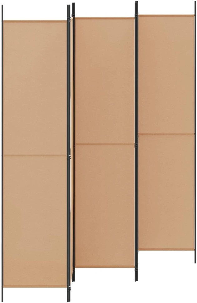 5-Panelis kambario skydas Smėlio 250 x 220 cm Audinys