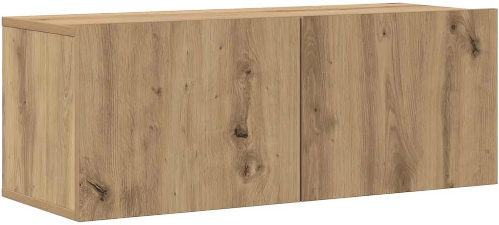 TV staliukas 6 dalių sieninis televizoriaus spintelės komplektas Artisan Oak