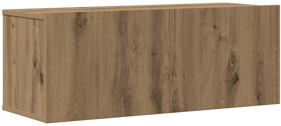 TV staliukas 6 dalių sieninis televizoriaus spintelės komplektas Artisan Oak