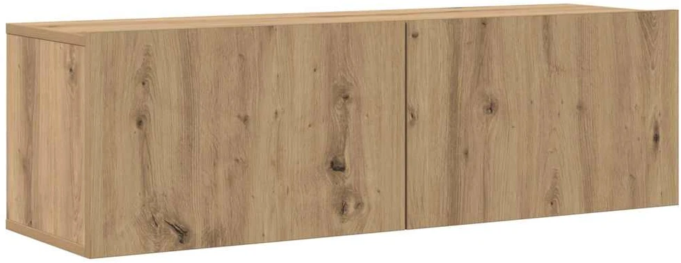 TV staliukas 6 dalių sieninis televizoriaus spintelės komplektas Artisan Oak
