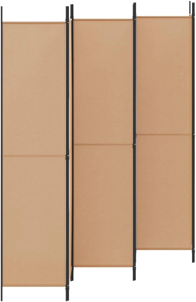 6-skydelio kambario pertvara Smėlio 300 x 220 cm Audinys