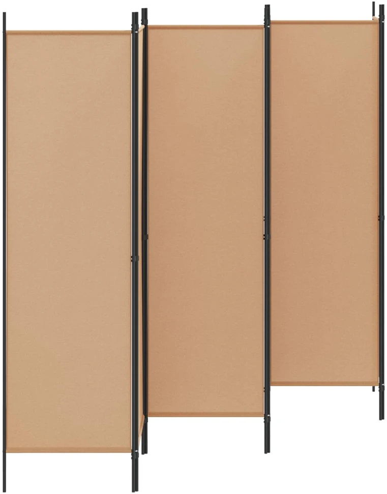6-skydelio kambario pertvara Smėlio 300 x 180 cm Audinys