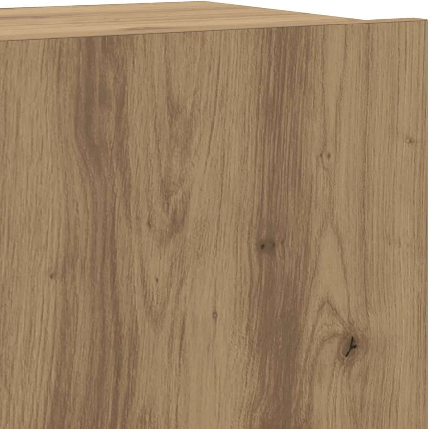 TV staliukas 7 dalių sieninis televizoriaus spintelės komplektas Artisan Oak