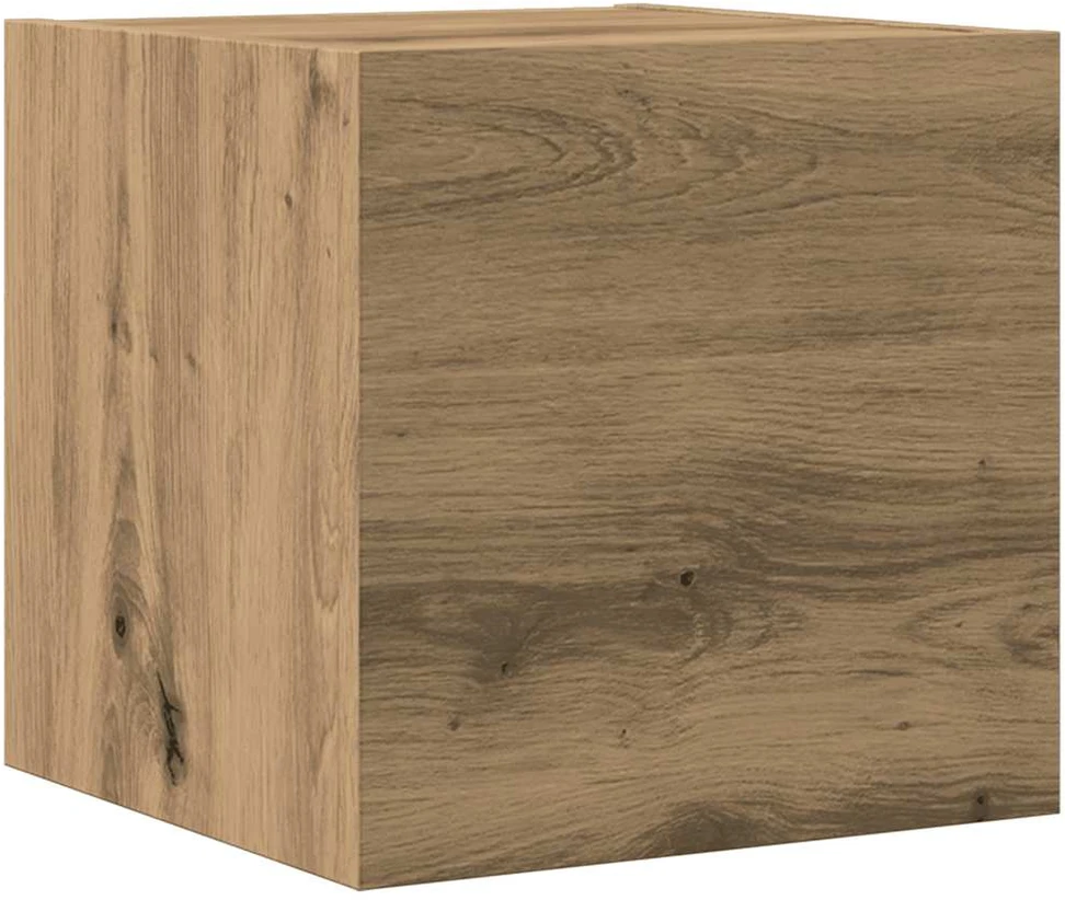 TV staliukas 7 dalių sieninis televizoriaus spintelės komplektas Artisan Oak