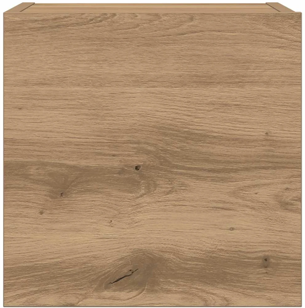 TV staliukas 7 dalių sieninis televizoriaus spintelės komplektas Artisan Oak