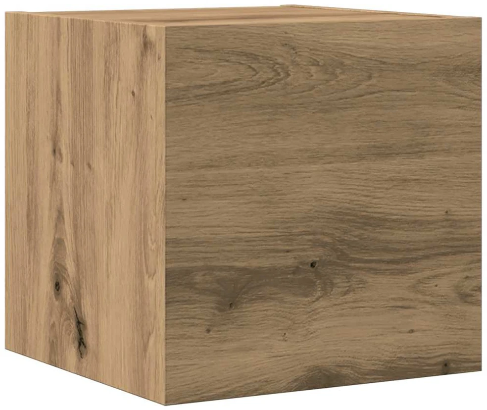 TV staliukas 7 dalių sieninis televizoriaus spintelės komplektas Artisan Oak
