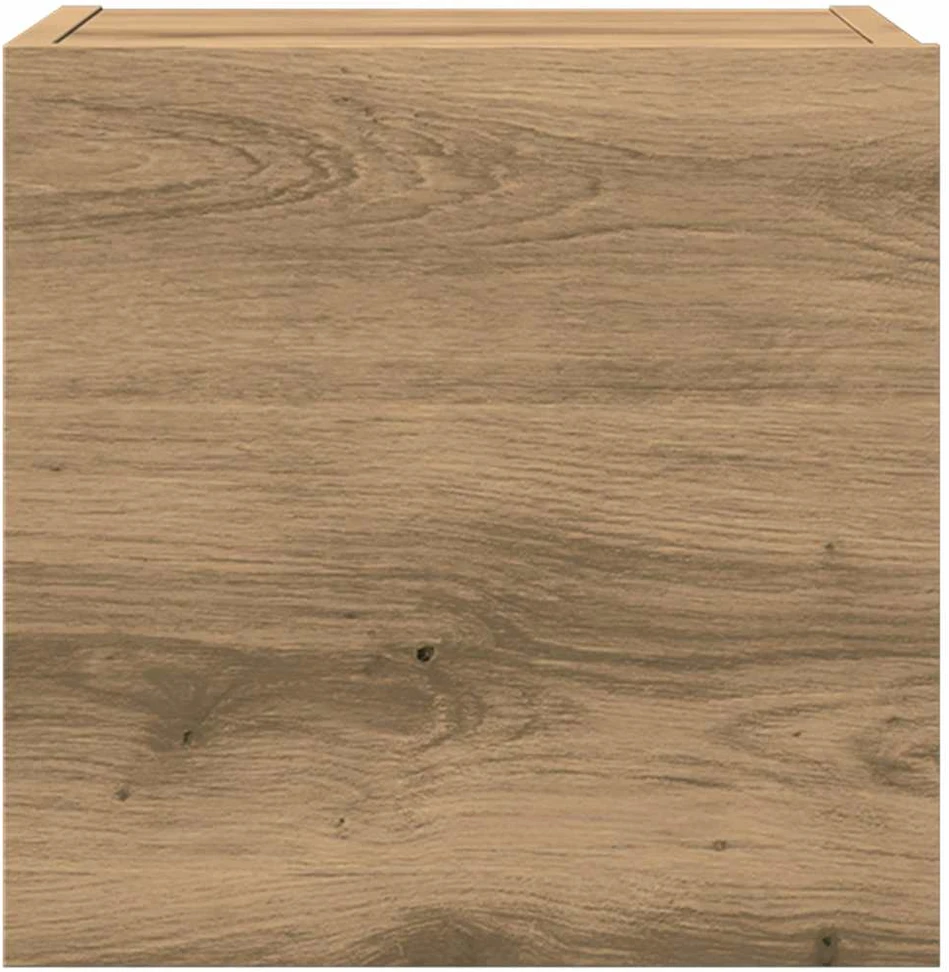 TV staliukas 7 dalių sieninis televizoriaus spintelės komplektas Artisan Oak