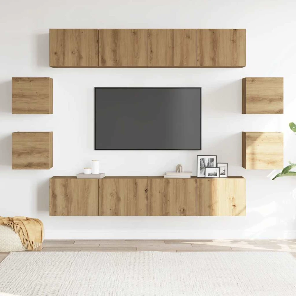 TV staliukas TV spintelių komplektas Artisano ąžuolo Apdirbta mediena