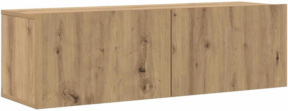 TV staliukas 8 dalių sieninis televizoriaus spintelės komplektas Artisan Oak