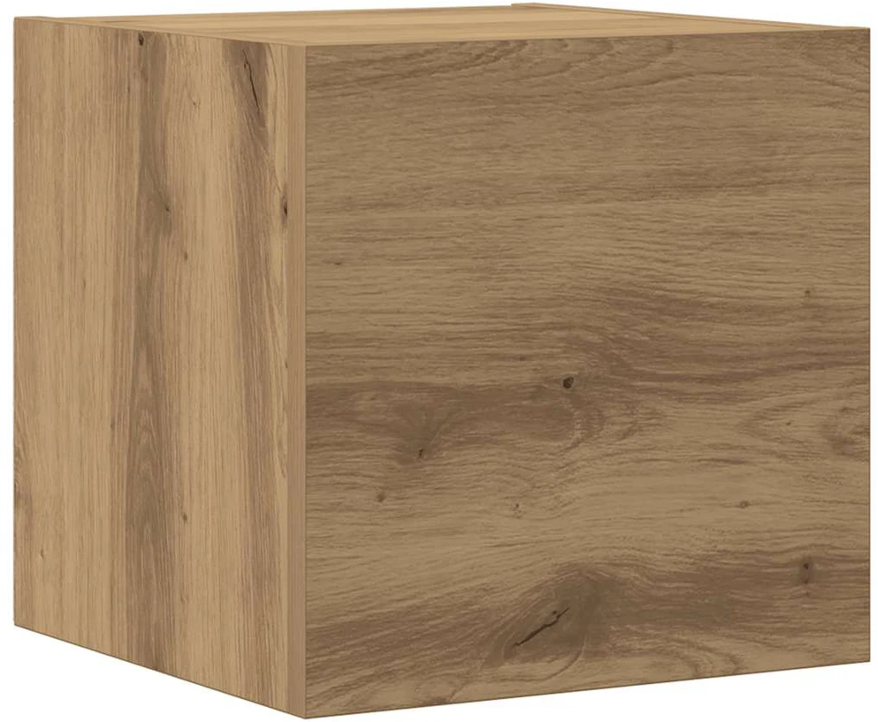 TV staliukas 8 dalių sieninis televizoriaus spintelės komplektas Artisan Oak