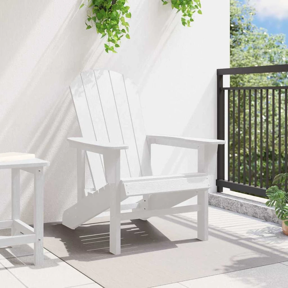 Adirondack kėdė Balta HDPE