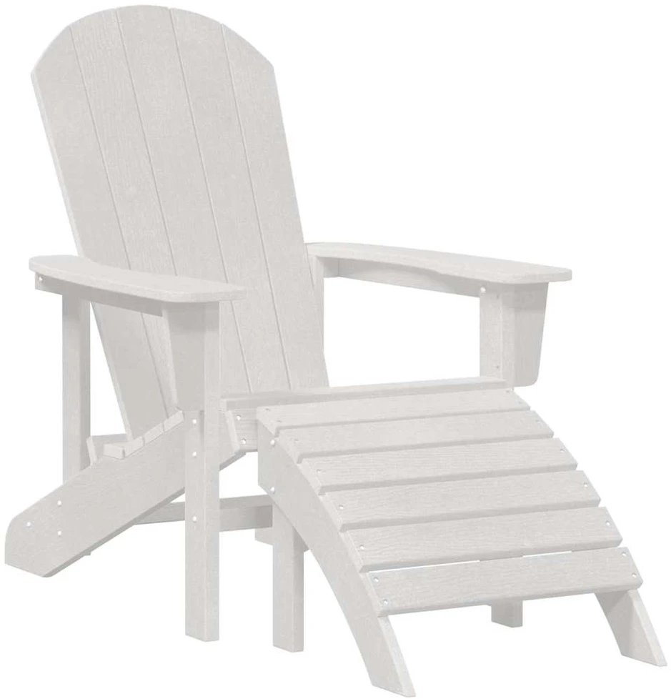 Adirondack kėdė Balta HDPE