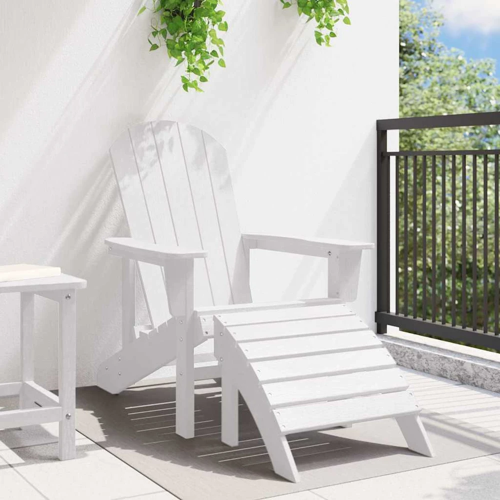 Adirondack kėdė Balta HDPE
