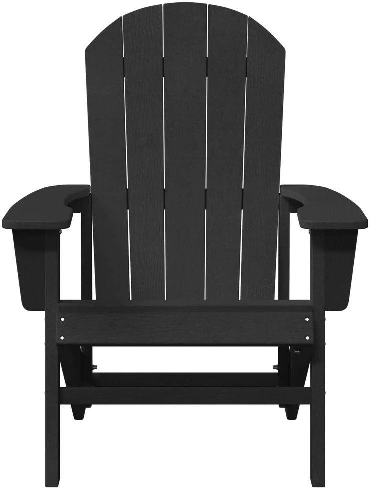 Adirondack kėdė Juoda 82 x 74 x 92 cm HDPE