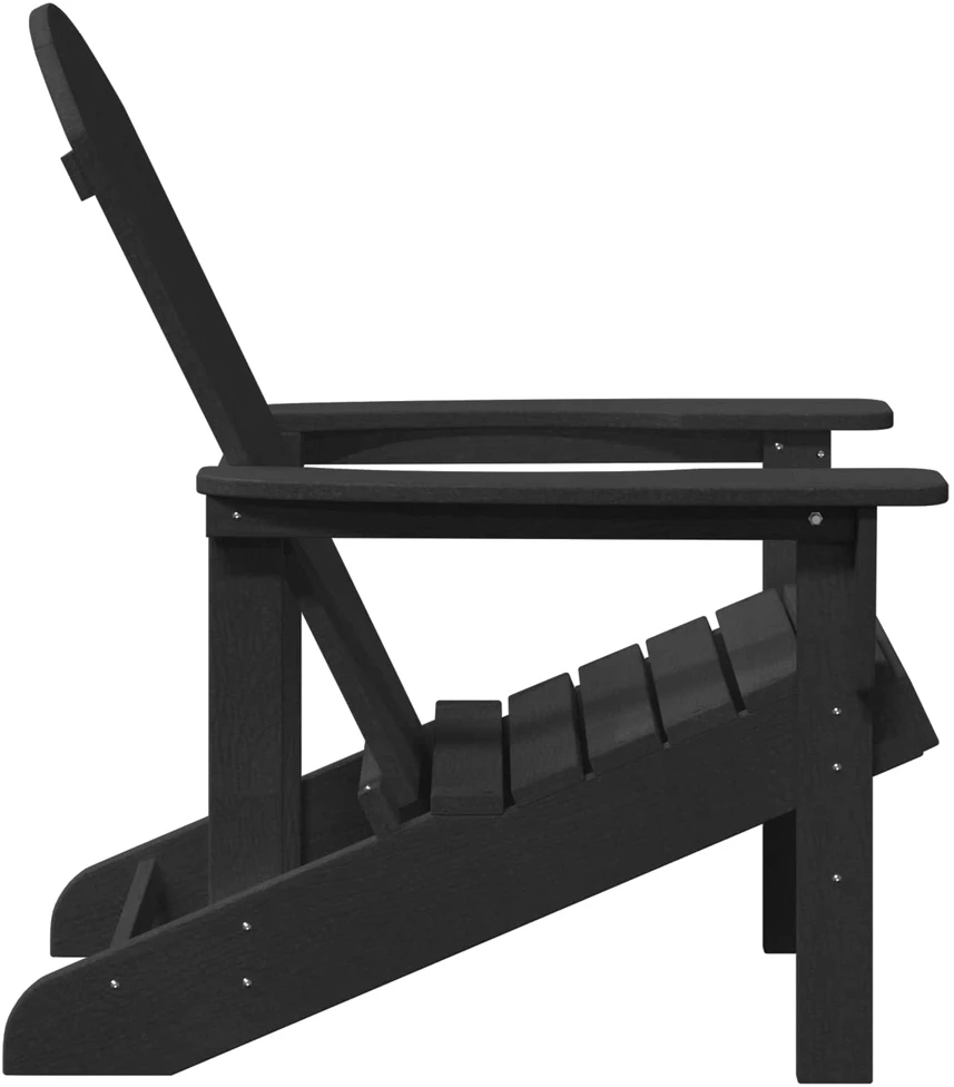 Adirondack kėdė Juoda 82 x 74 x 92 cm HDPE