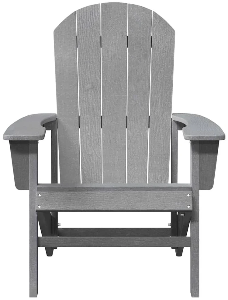 Adirondack kėdė Šviesiai pilka HDPE