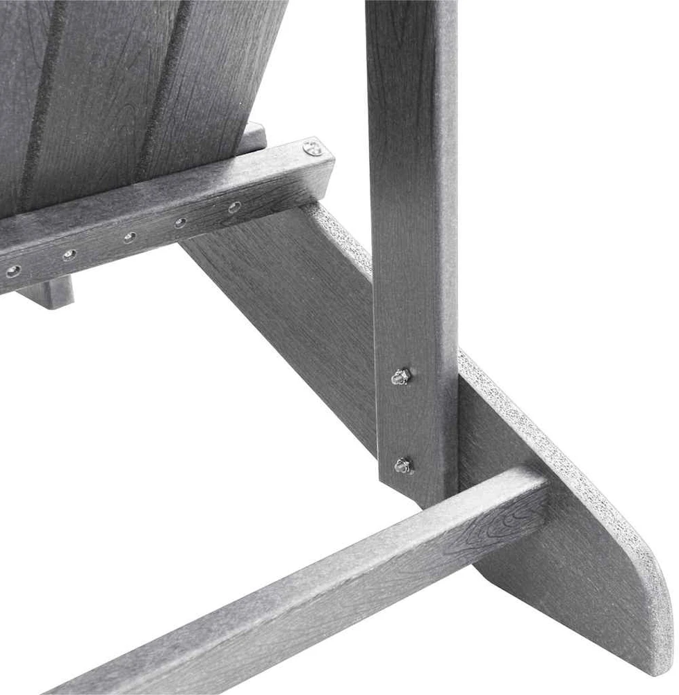 Adirondack kėdė Šviesiai pilka HDPE