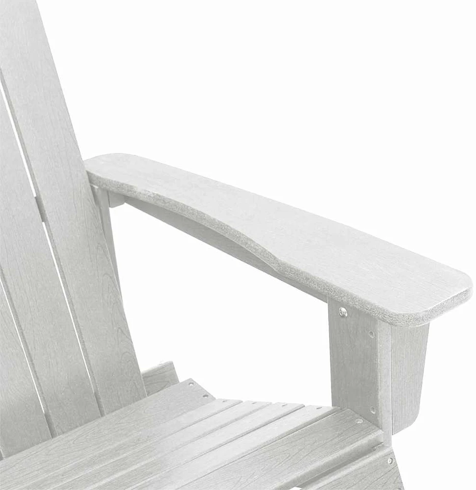 Adirondack supama kėdė Balta HDPE