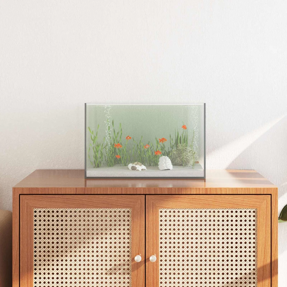 Akvariumas su saugykla Skaidrus 40 x 25 x 25 cm Stiklas